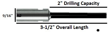 product Baum / Nygren Teflon Coated 1/4" Drill Bit 2.1" Drilling Capacity